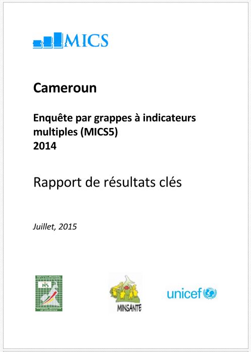 Cover of Enquête par grappes à indicateurs  multiples (MICS5)  2014 